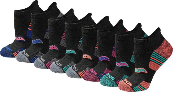 Women's Rundry Performance Heel Tab Athletic Socks, Available in S-l (8, 16, 24 Pairs)