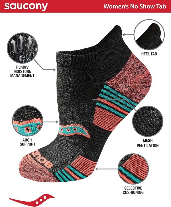 Women's Rundry Performance Heel Tab Athletic Socks, Available in S-l (8, 16, 24 Pairs) - Image 2